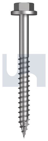 SCREW T17 HEX BARE SS 316 14-10 X 65